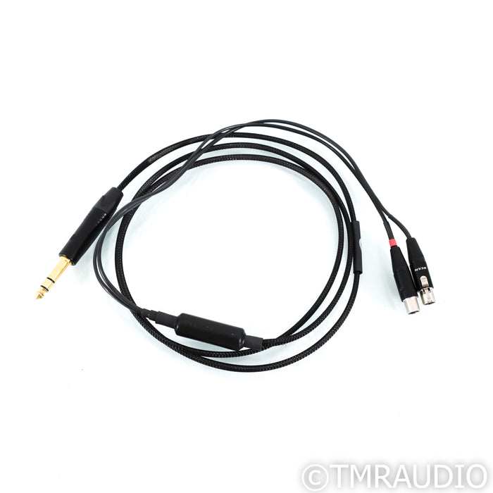 Cobra Cables Black Cobra Silver Headphone Cable; 6ft 1/4" to Mini-XLR