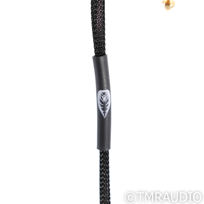Cobra Cables Black Cobra Silver Headphone Cable; 6ft 1/4" to Mini-XLR