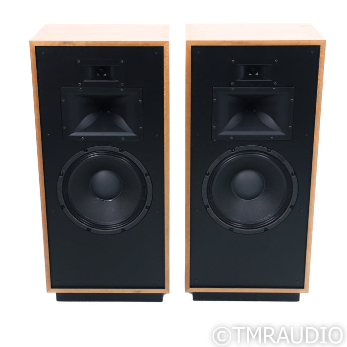 Klipsch Forte IV Floorstanding Speakers; Natural Cherry Pair