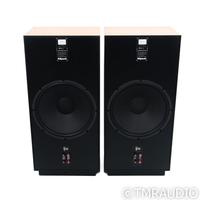 Klipsch Forte IV Floorstanding Speakers; Natural Cherry Pair