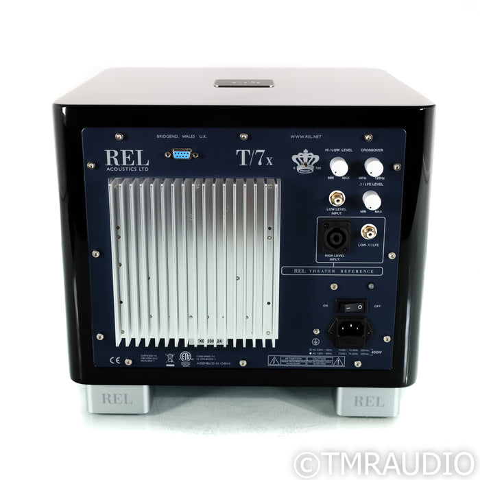 REL Acoustics T/7x 8" Powered Subwoofer; Piano Black