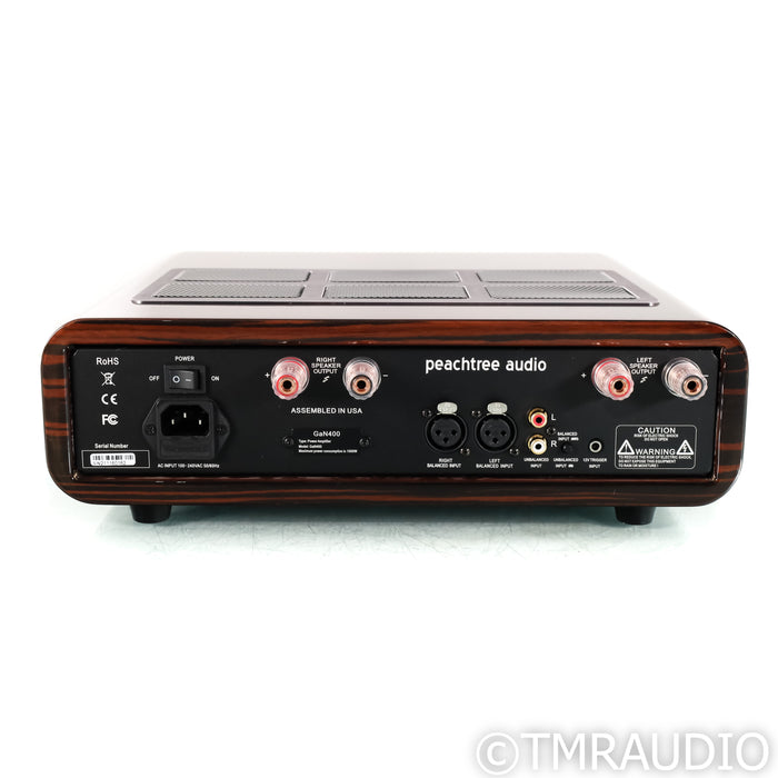 Peachtree Audio GaN400 Stereo Power Amplifier; Gloss Ebony Mocha