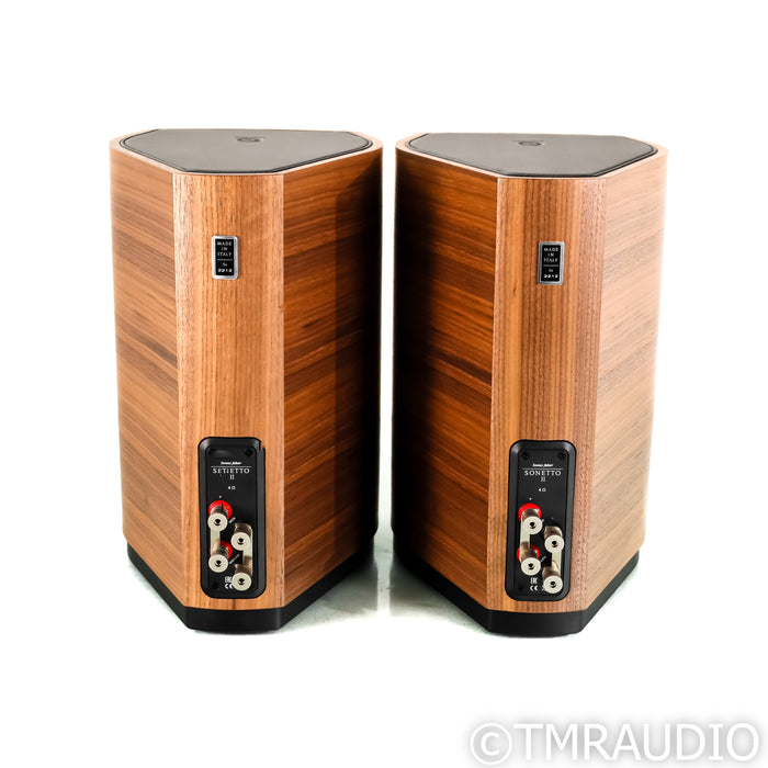 Sonus Faber Sonetto II Bookshelf Speakers; Walnut Pair