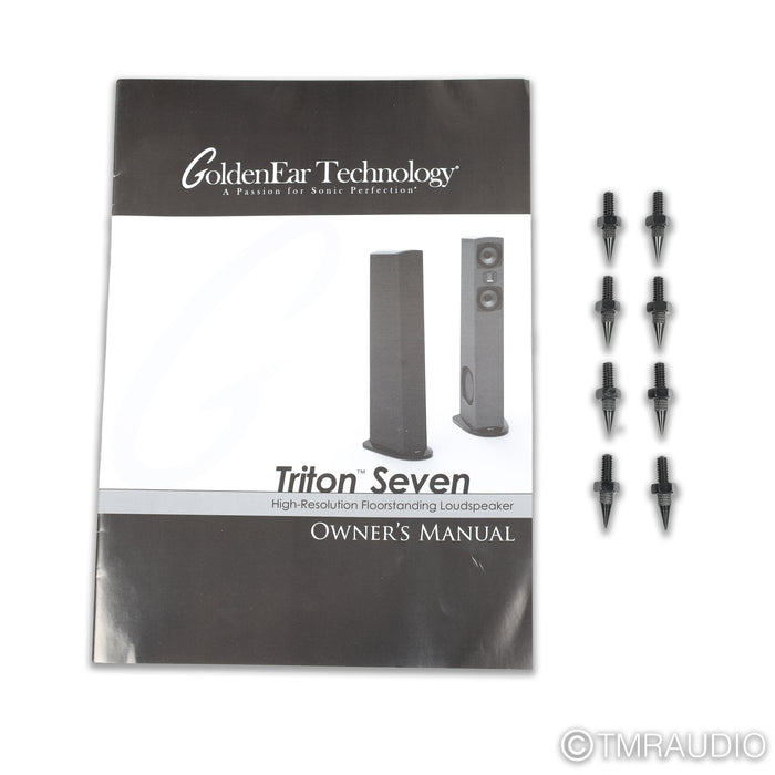 GoldenEar Triton Seven Floorstanding Speakers; Black Pair
