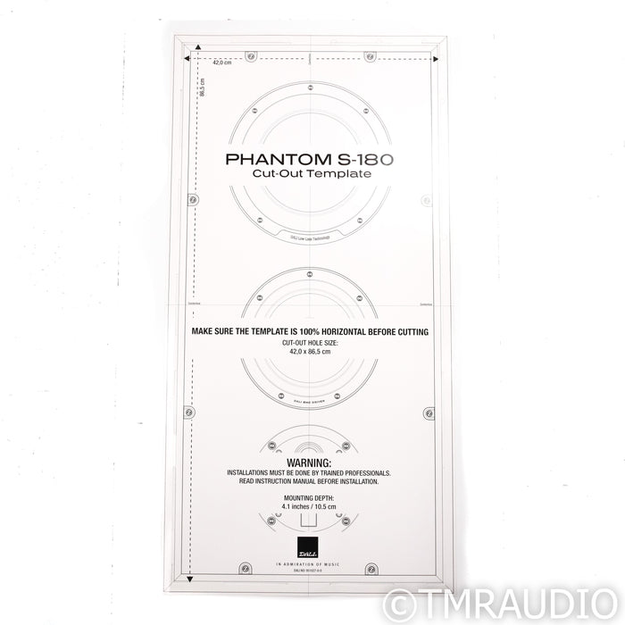 DALI PHANTOM S-180 In-wall Speaker; Single White