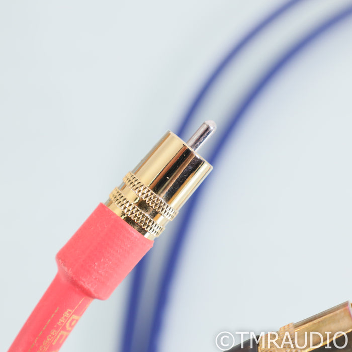 Bob's Devices Silver Clad Copper Conductor RCA Cables; 1m Pair Interconnects