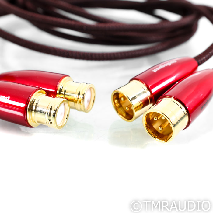AudioQuest Red River XLR Cables; 2m Pair Balanced Interconnects