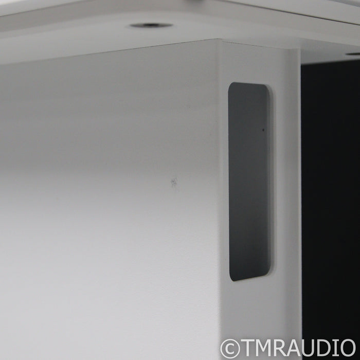 KEF R3 Meta Bookshelf Speakers; Gloss White Pair with Stands
