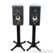 Focal Kanta No. 1 Bookshelf Speakers; Walnut Dark Grey Pair w/ Stands