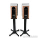 Focal Kanta No. 1 Bookshelf Speakers; Walnut Dark Grey Pair w/ Stands