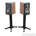 Focal Kanta No. 1 Bookshelf Speakers; Walnut Dark Grey Pair w/ Stands