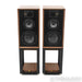Wharfedale Linton 85th Anniversary Bookshelf Speakers; Walnut pair w/ Stands