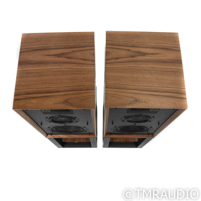 Wharfedale Linton 85th Anniversary Bookshelf Speakers; Walnut pair w/ Stands
