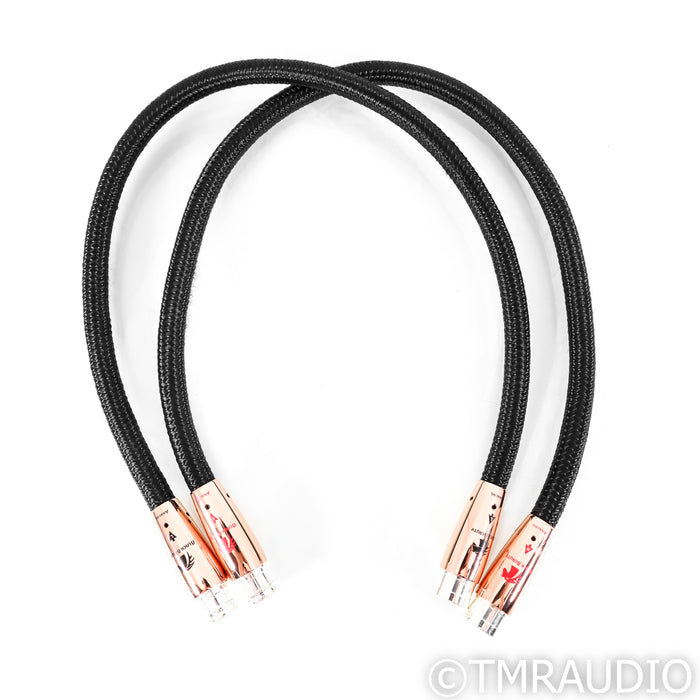 AudioQuest Black Beauty XLR Cables; 0.6m Pair Balanced Interconnects