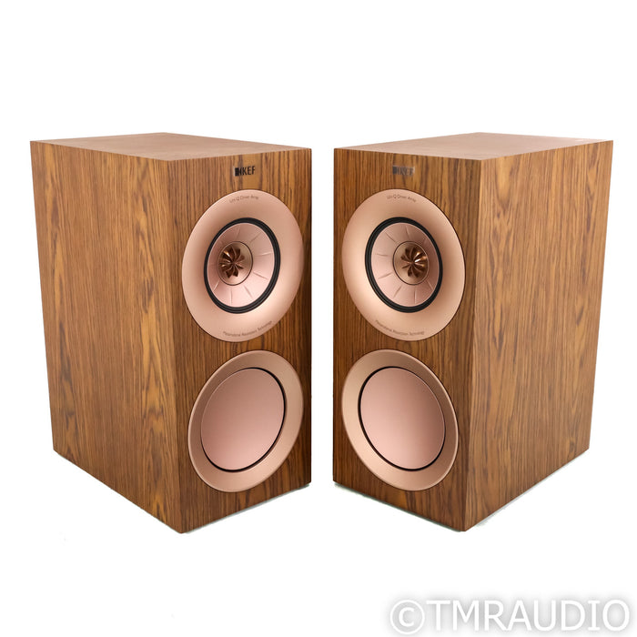 KEF R3 Meta Bookshelf Speakers; Walnut Pair (Mint / Unused)