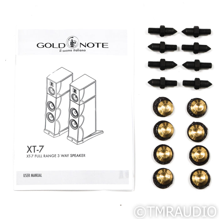 Gold Note XT-7 Floorstanding Speakers; Gold Leaf Pair