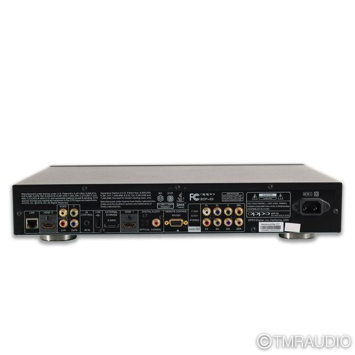 Oppo BDP-93 Universal Blu-ray Player; CD / SACD (No Remote)