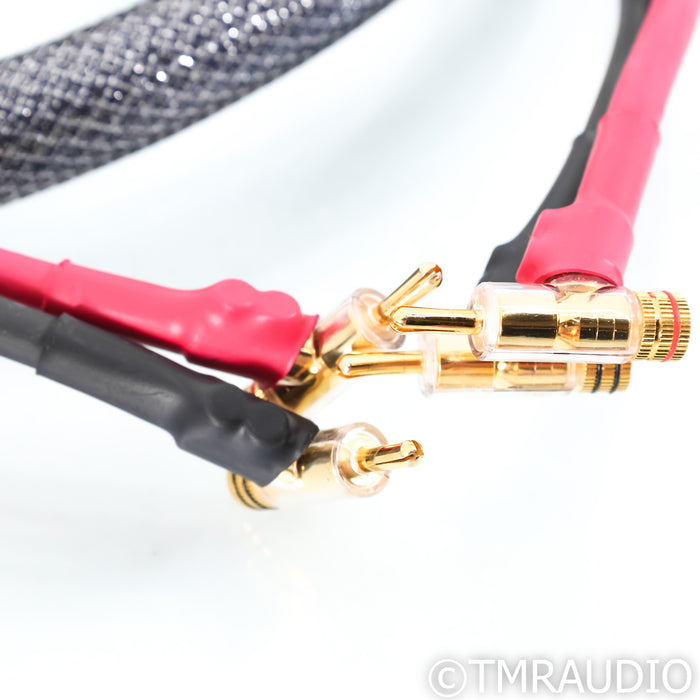 Acoustic Zen Absolute Zero Crystal Silver Speaker Cables; 8ft Pair