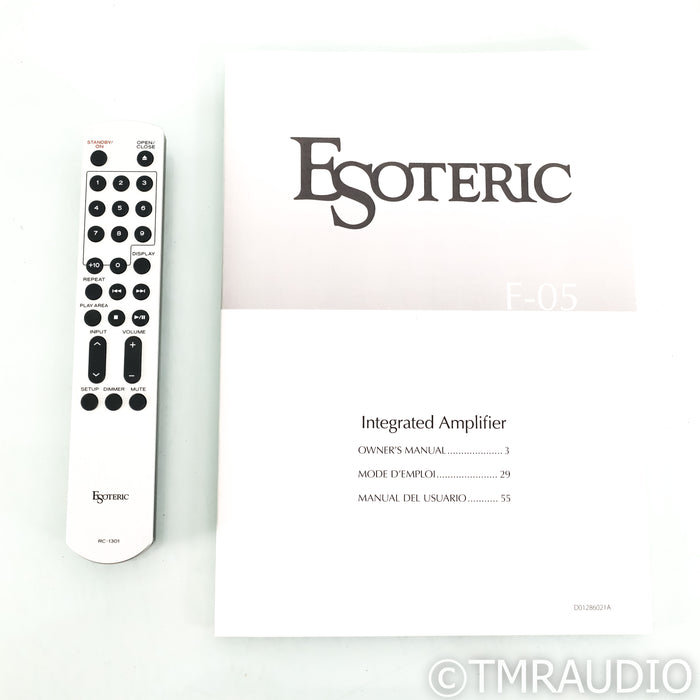 Esoteric Audio F-05 Stereo Integrated Amplifier; MM / MC Phono; OP-ESLA1 Upgrade