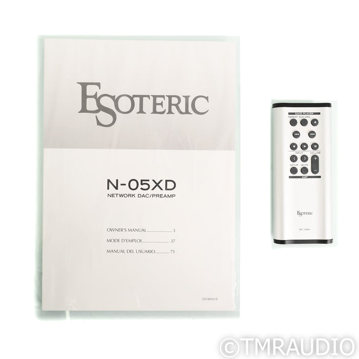 Esoteric Audio N-05XD Network Streaming DAC; D/A Converter