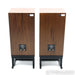 KLH Model Five Bookshelf Speakers; Walnut Pair with Stands