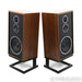 KLH Model Five Bookshelf Speakers; Walnut Pair with Stands