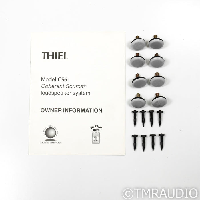 Thiel CS6 Floorstanding Speakers; Oak Pair