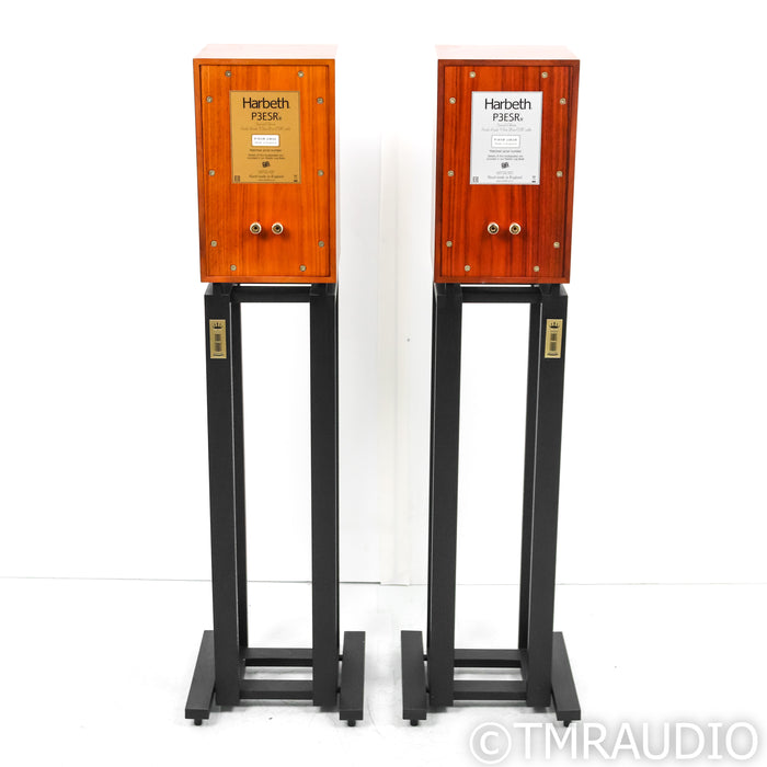 Harbeth P3ESR SE Bookshelf Speakers; Rosewood Pair w/ Ton Trager Stands