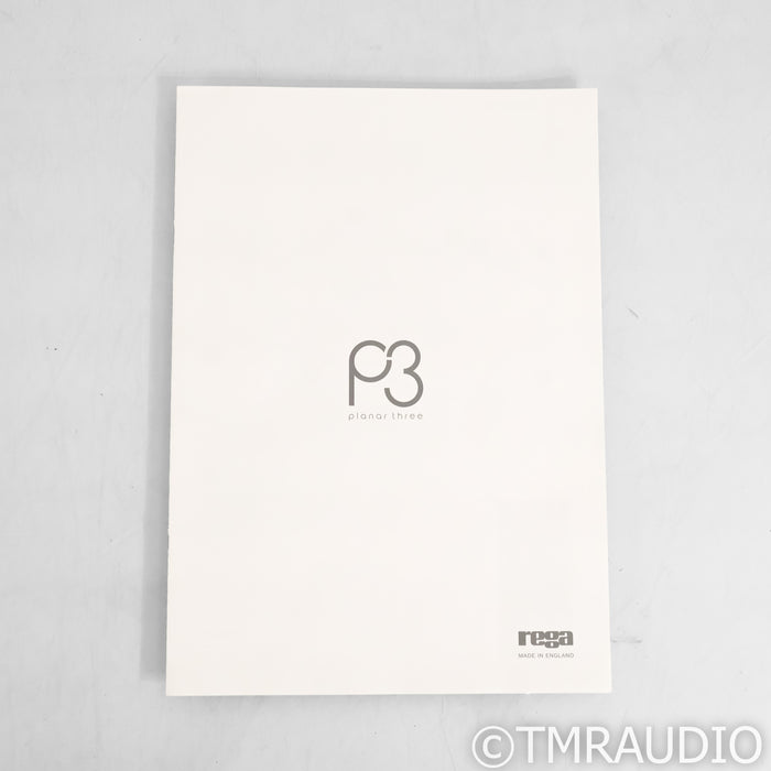Rega Planar 3 Belt Drive Turntable; Black (No Cartridge)