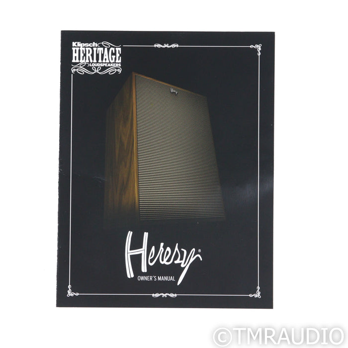 Klipsch Heresy IV Floorstanding Speaker; Single Walnut Speaker