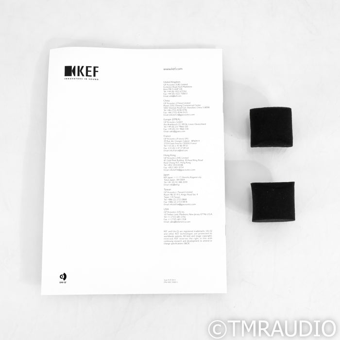 KEF LS50 Bookshelf Speakers; Black Pair