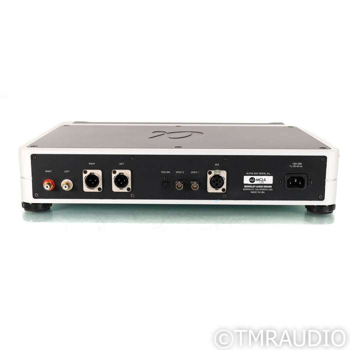 Berkeley Audio Design Alpha DAC Reference; D/A Converter; MQA