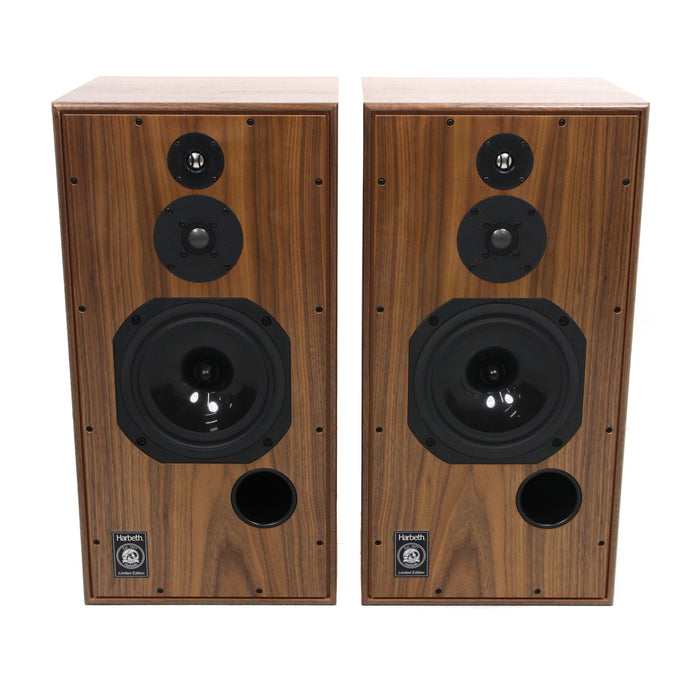 Harbeth Super HL5+ 40th Anniv. Bookshelf Speakers; Walnut Pair