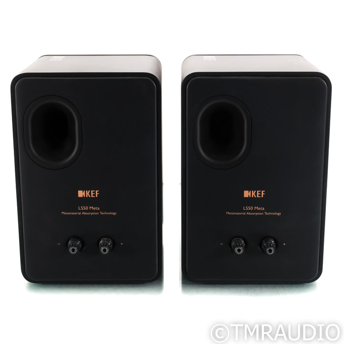 KEF LS50 Meta Bookshelf Speakers; Carbon Black Pair