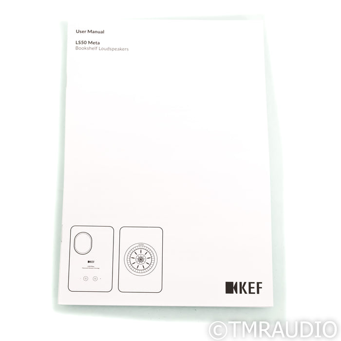 KEF LS50 Meta Bookshelf Speakers; Carbon Black Pair