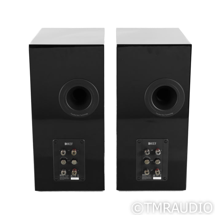 KEF R3 Meta Bookshelf Speakers; Black Gloss Pair