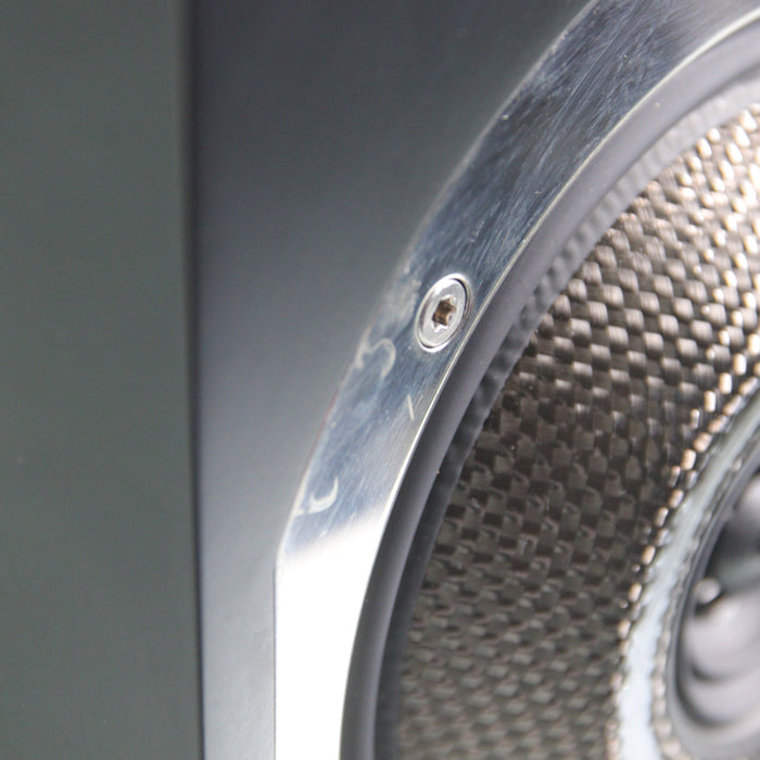 Cabasse Rialto Active Bookshelf Speakers; Black Pair (No Grills)