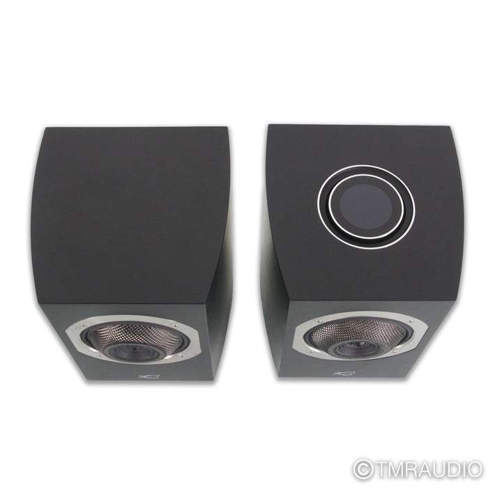 Cabasse Rialto Active Bookshelf Speakers; Black Pair (No Grills)