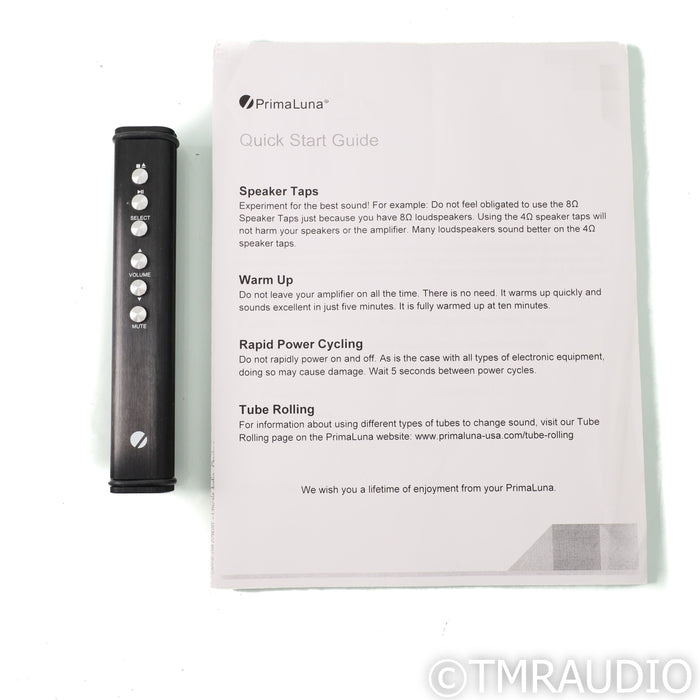 PrimaLuna ProLogue Premium Stereo Tube Preamplifier; Orea Indigo Footers