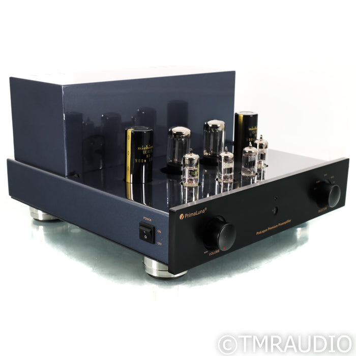 PrimaLuna ProLogue Premium Stereo Tube Preamplifier; Orea Indigo Footers