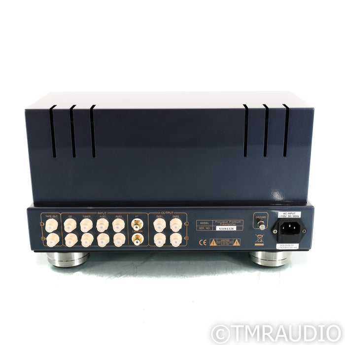 PrimaLuna ProLogue Premium Stereo Tube Preamplifier; Orea Indigo Footers
