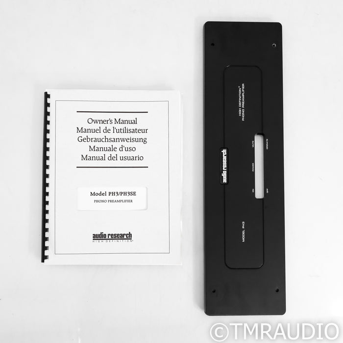Audio Research PH3 SE Stereo Tube Phono Preamplifier (New Tubes)