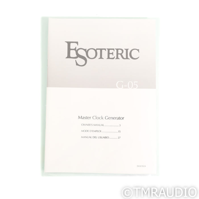 Esoteric Audio G-05 Digital Master Clock