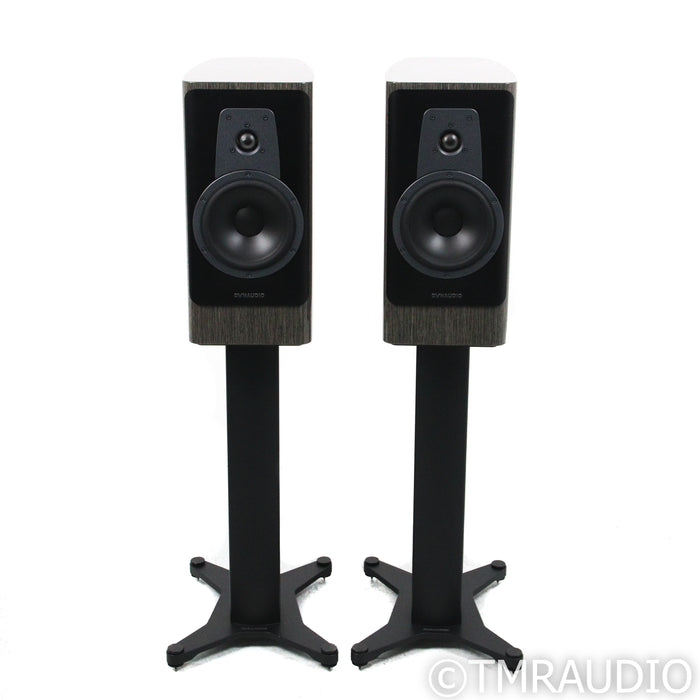Dynaudio Contour 20 Bookshelf Speakers; Grey Oak High Gloss Pair w/ Stands