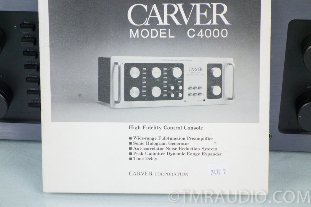 Carver Model C-4000 Stereo Preamplifier w/ Phono Preamp