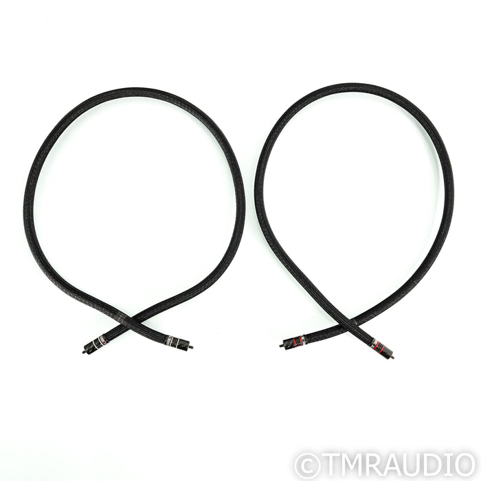 Stealth Audio Nanofiber RCA Cables; 1m Pair Interconnects