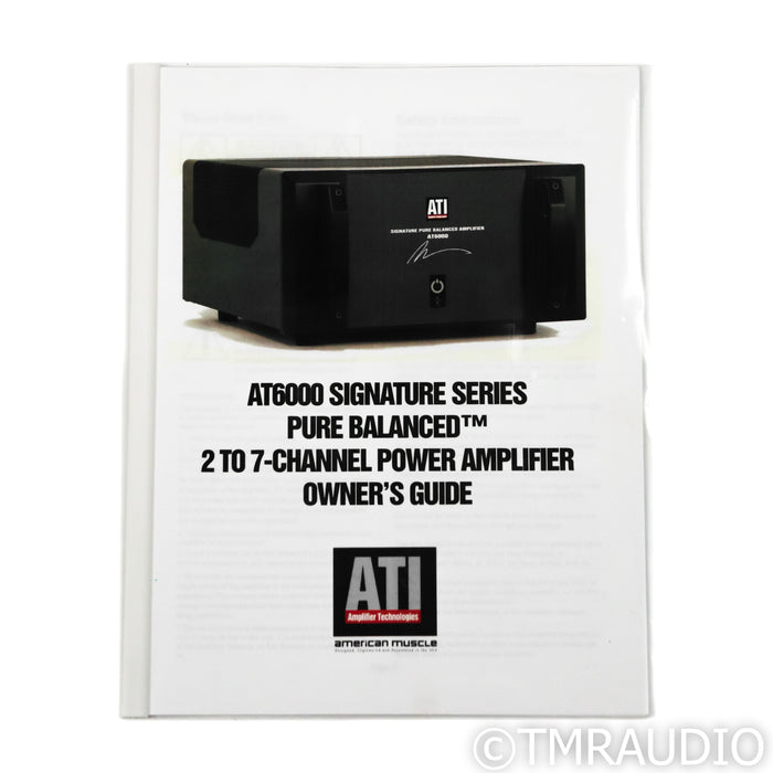 ATI Technologies AT6002 Signature Dual-Mono Power Amplifier