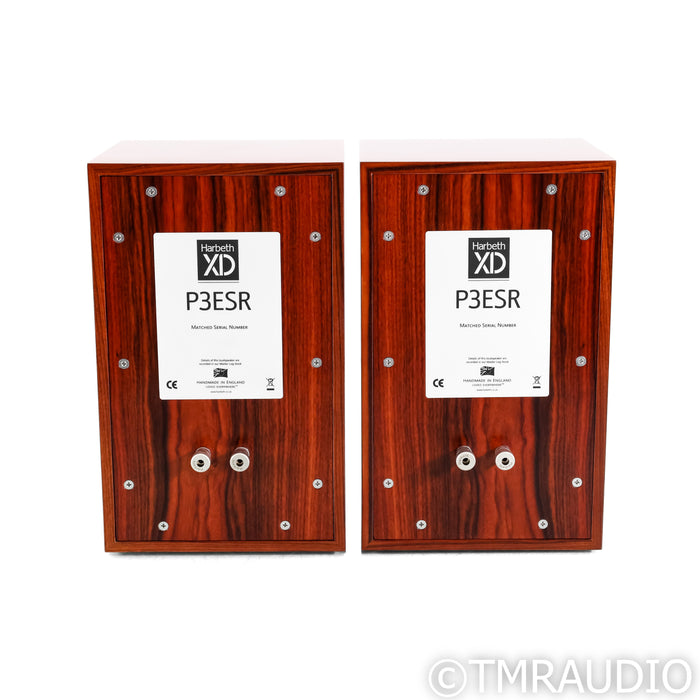 Harbeth P3ESR XD Bookshelf Speakers; Rosewood Pair (Mint / Low Hours)