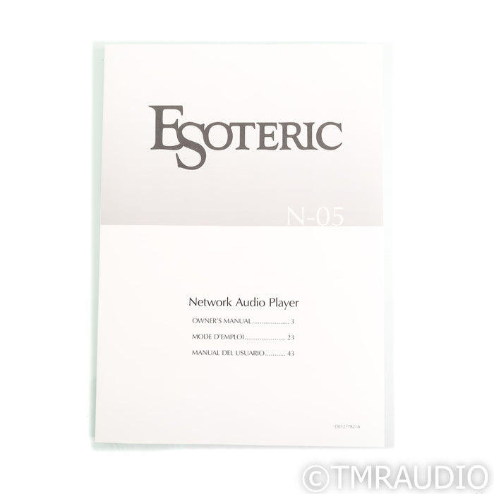 Esoteric Audio N-05 Network Player
