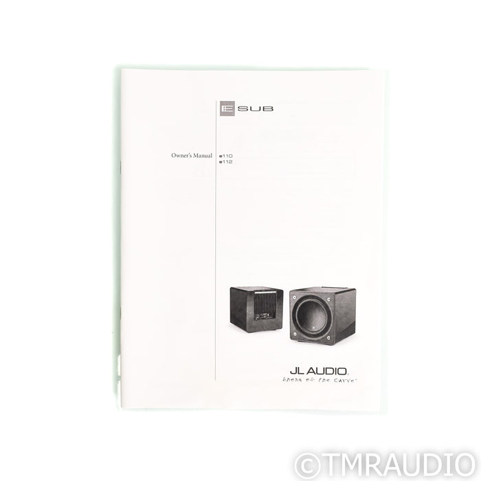 JL Audio E-Sub E-110 10" Powered Subwoofer; Gloss Black